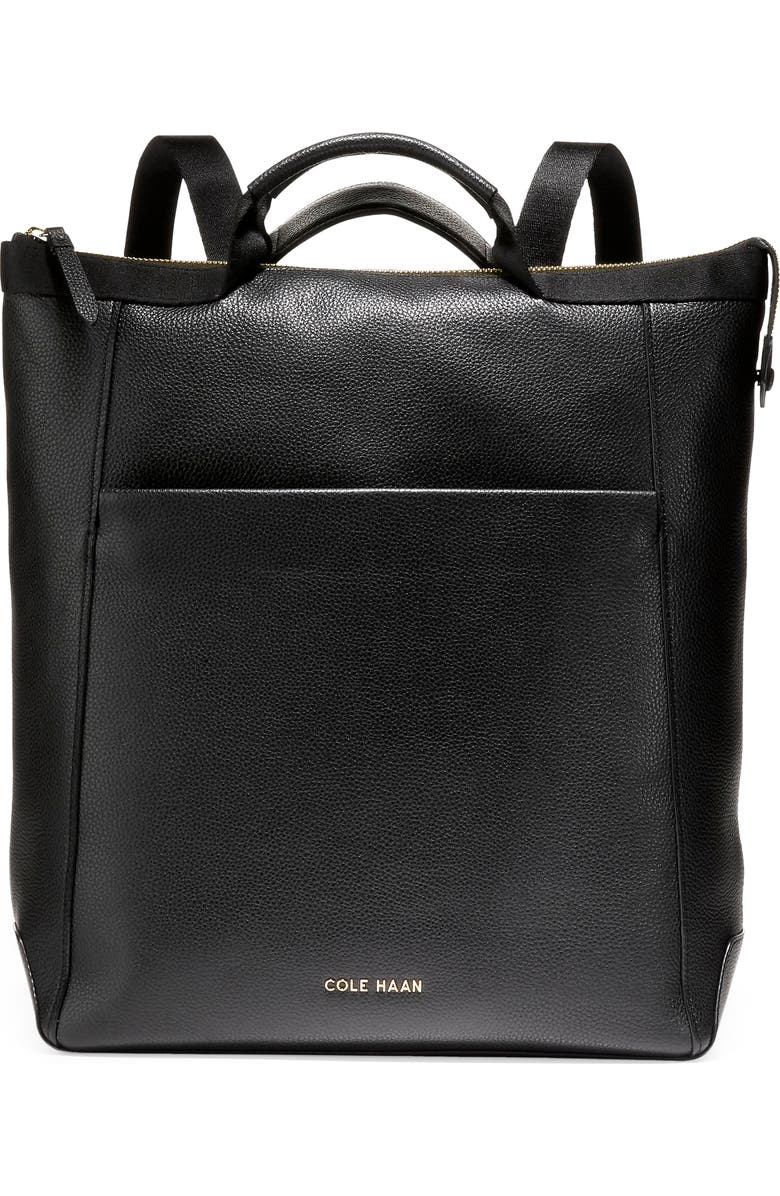 Cole Haan Grand Ambition Leather Convertible Backpack, Main, color,