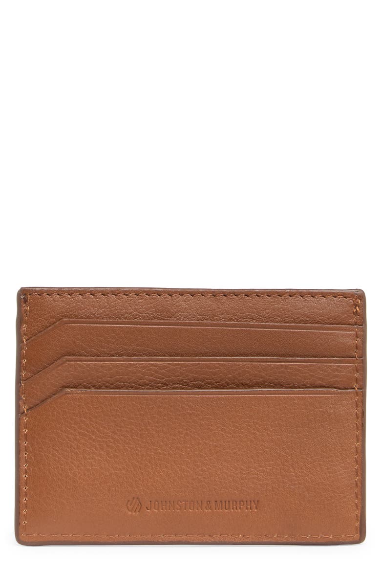 Weekend Leather Cardholder, Main, color, TAN