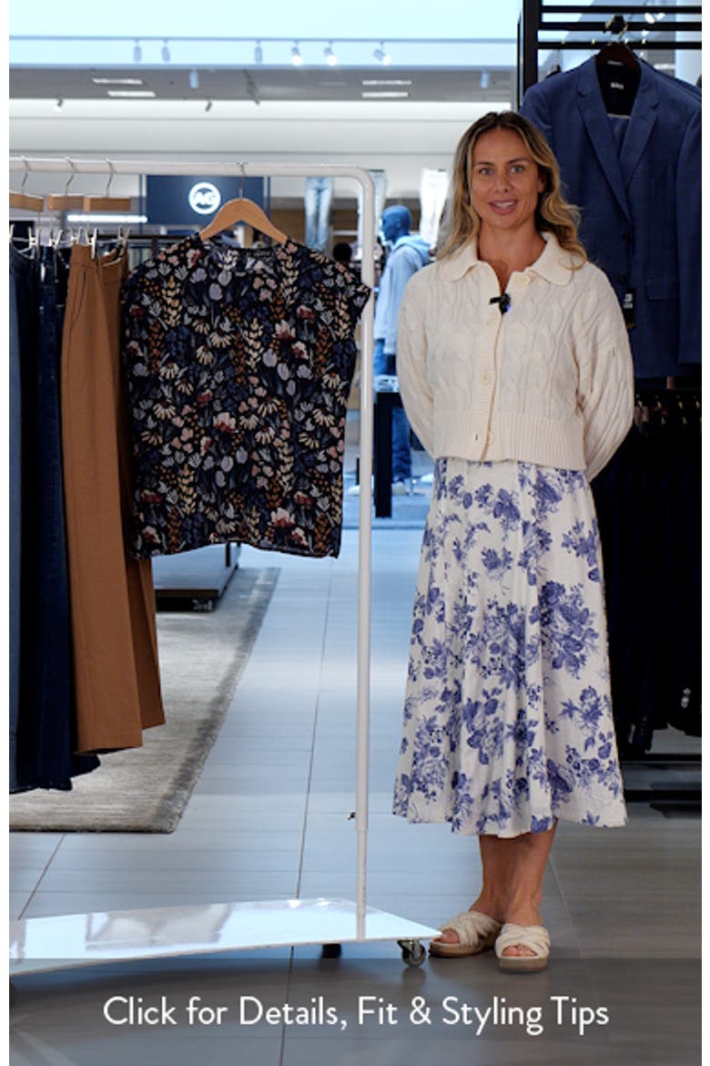 Print Cap Sleeve Shell video