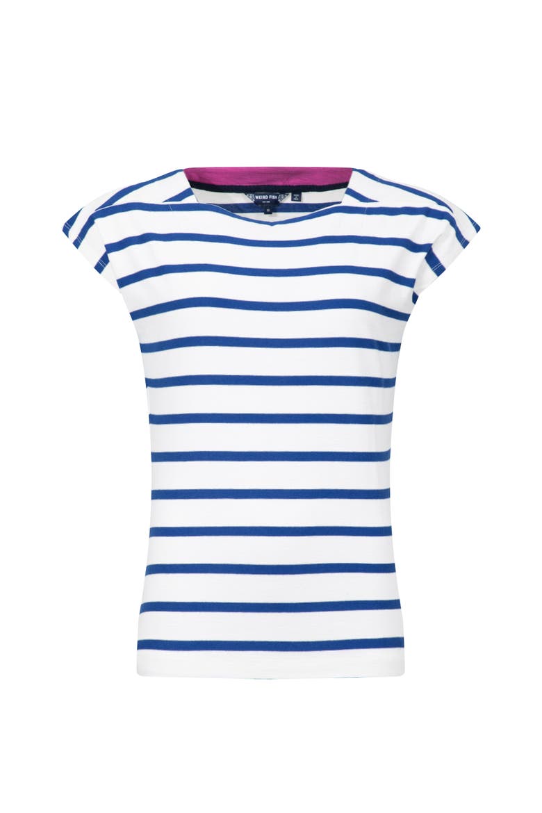 Bowe Striped Jersey T-Shirt, Alternate, color, Mazarine Blue