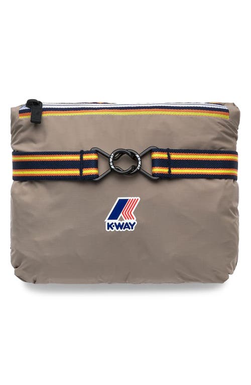 K-way Le Vrai 4.0 Claude Water Repellent Jacket In Beige Taupe
