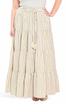 Striped Maxi Skirt
