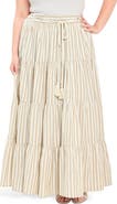 FREEMARKET Striped Maxi Skirt