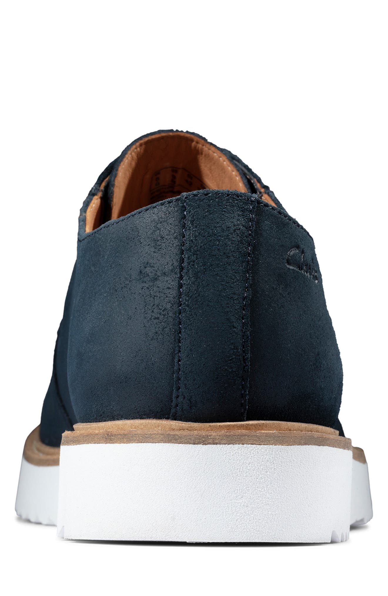 Ernest Walk Plain Toe Derby, Alternate, color, NAVY SUEDE
