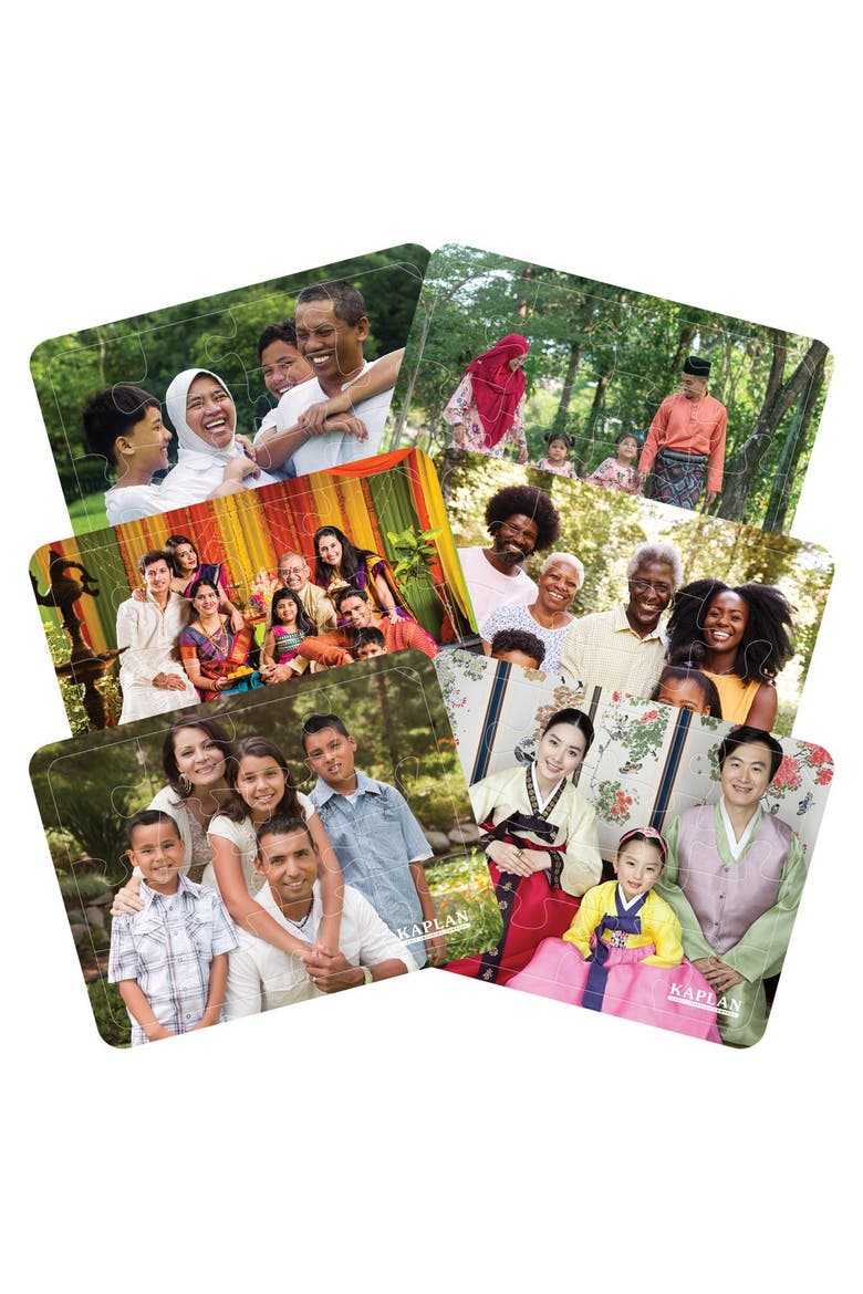 Families of the World Puzzles - Set of 6, Main, color, Multicolored