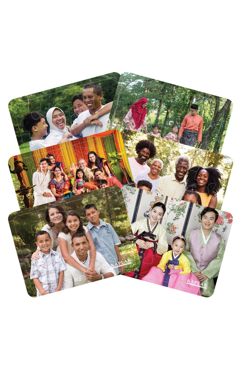 Kaplan Early Learning Company Families of the World Puzzles - Set of 6, Main, color, Multicolored