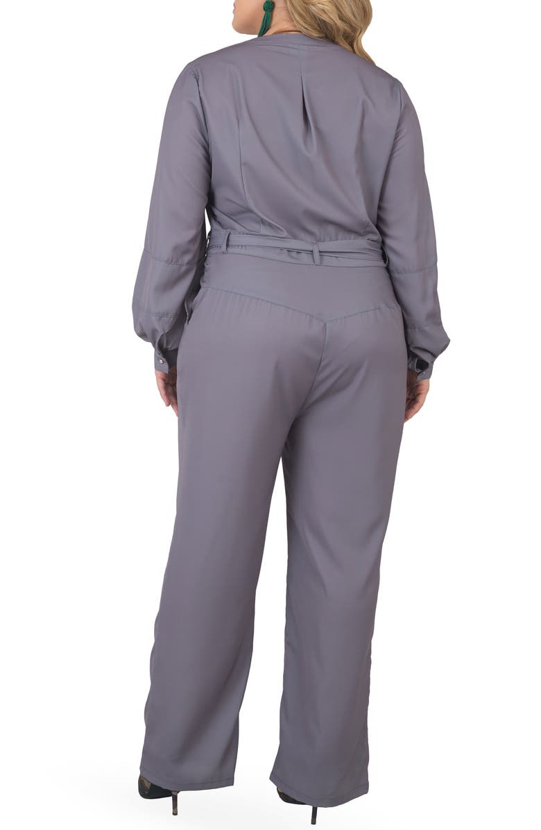 Standards & Practices Long Sleeve Jumpsuit, Alternate, color, Light Grey