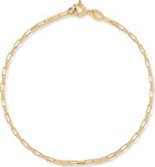 Bony Levy 14K Gold Rectangle Link Chain Bracelet (Online Trunk Show)