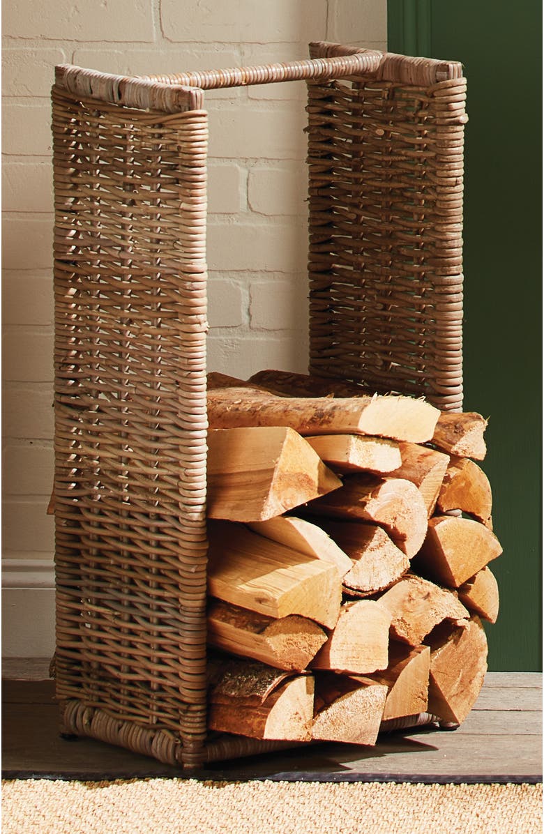 Napa Home & Garden Log Wicker Stand Tall, Alternate, color, 
