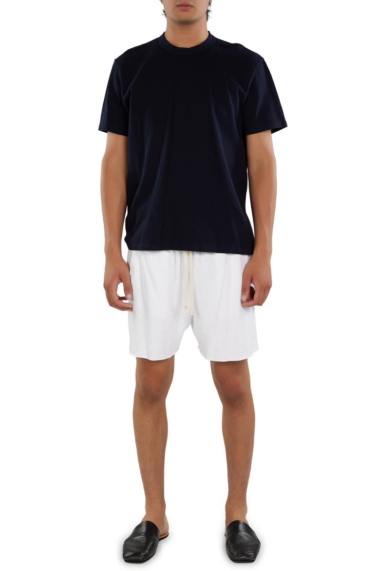 Pique Binded Neck Tee, Alternate, color, Navy