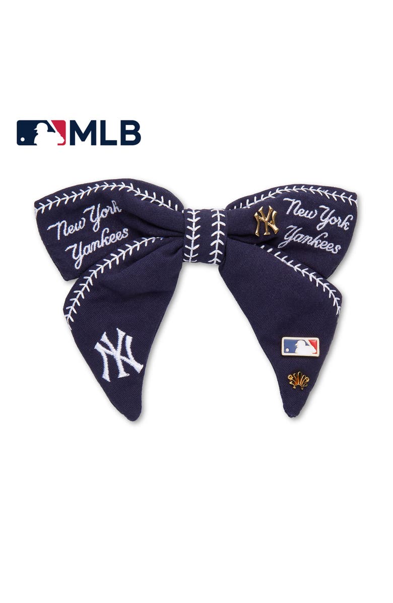 Lele Sadoughi MLB NY Yankees Bow Barrette, Main, color, 