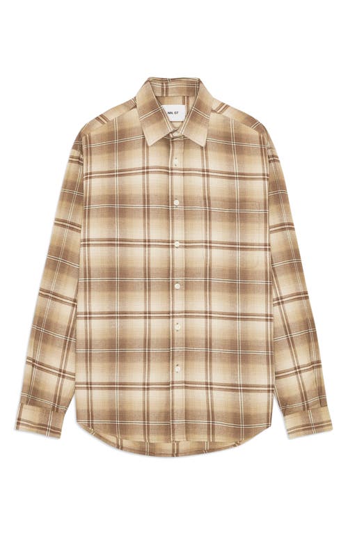 Nn07 Deon 5465 Organic Cotton Button-up Shirt In Multi