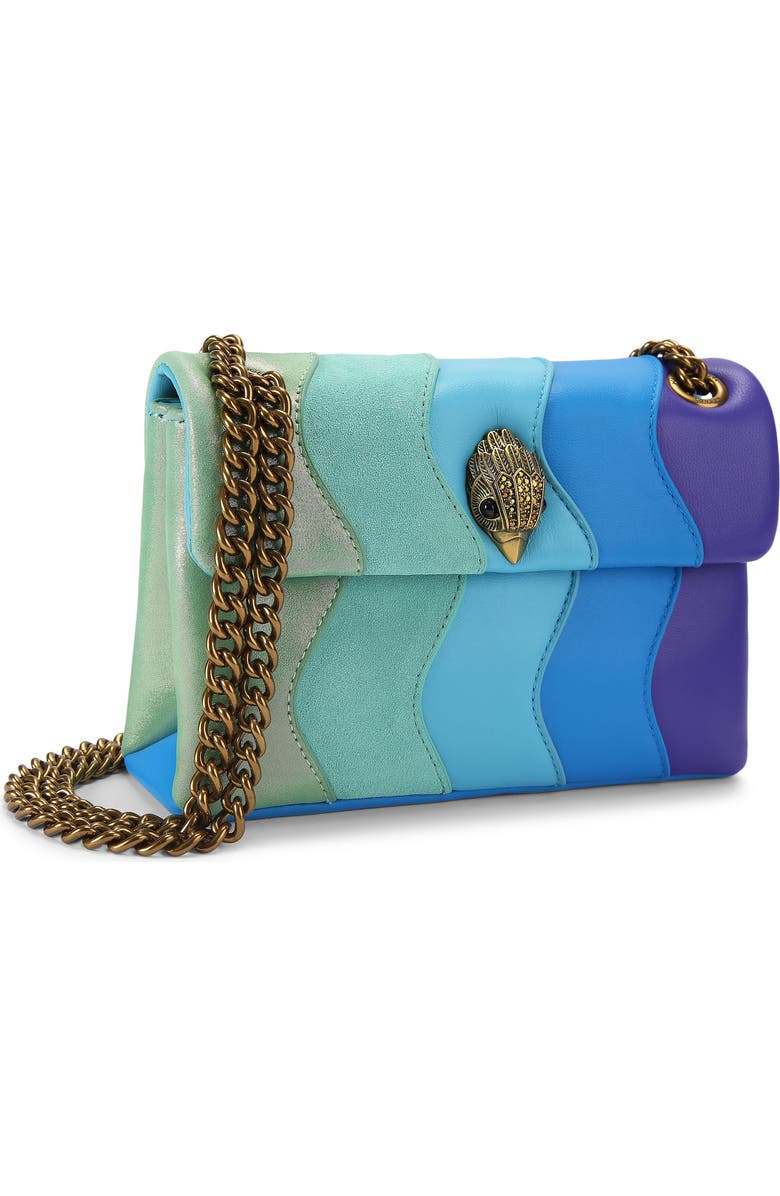 Kurt Geiger London Mini Kensington Convertible Leather Crossbody Bag, Alternate, color, Open Blue