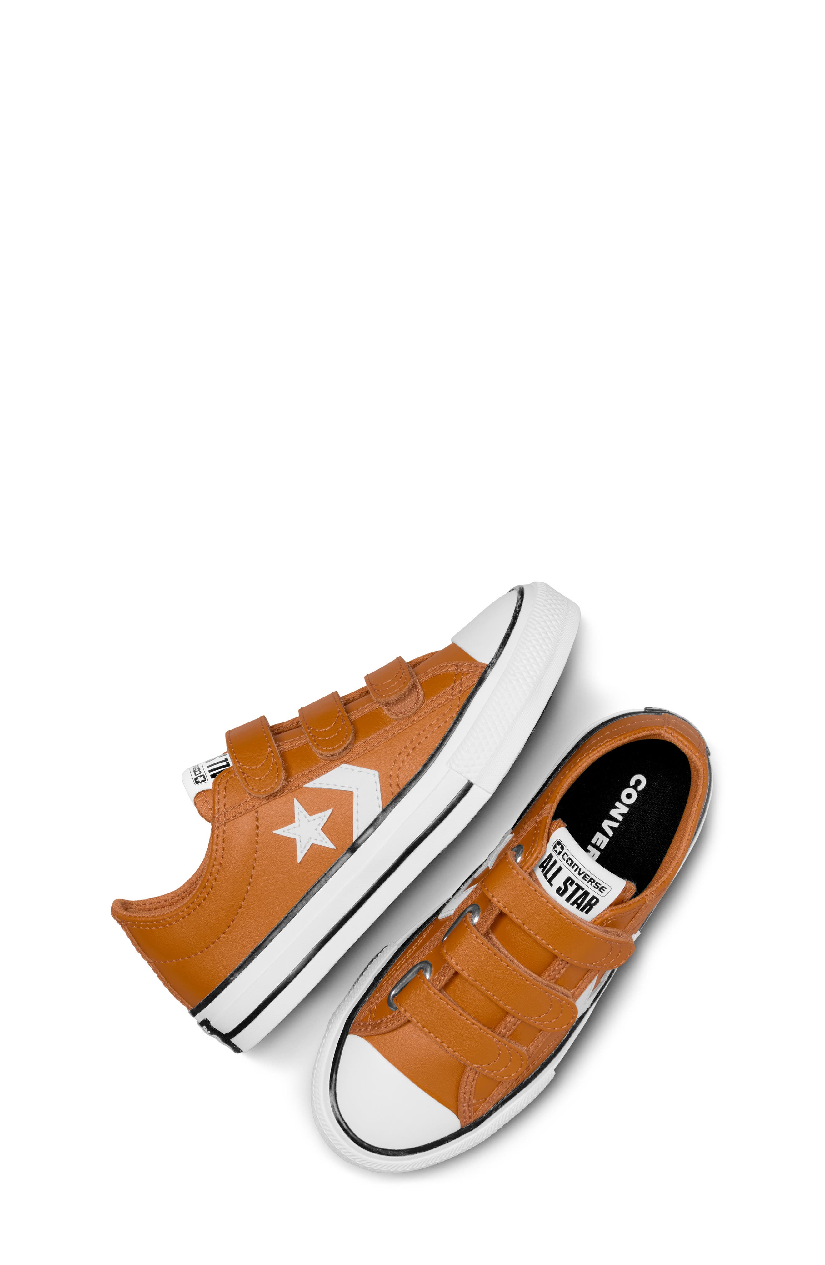 Converse Kids' Star Player 76 3V Oxford Sneaker, Alternate, color, Gingersnap/Vintage White/Black