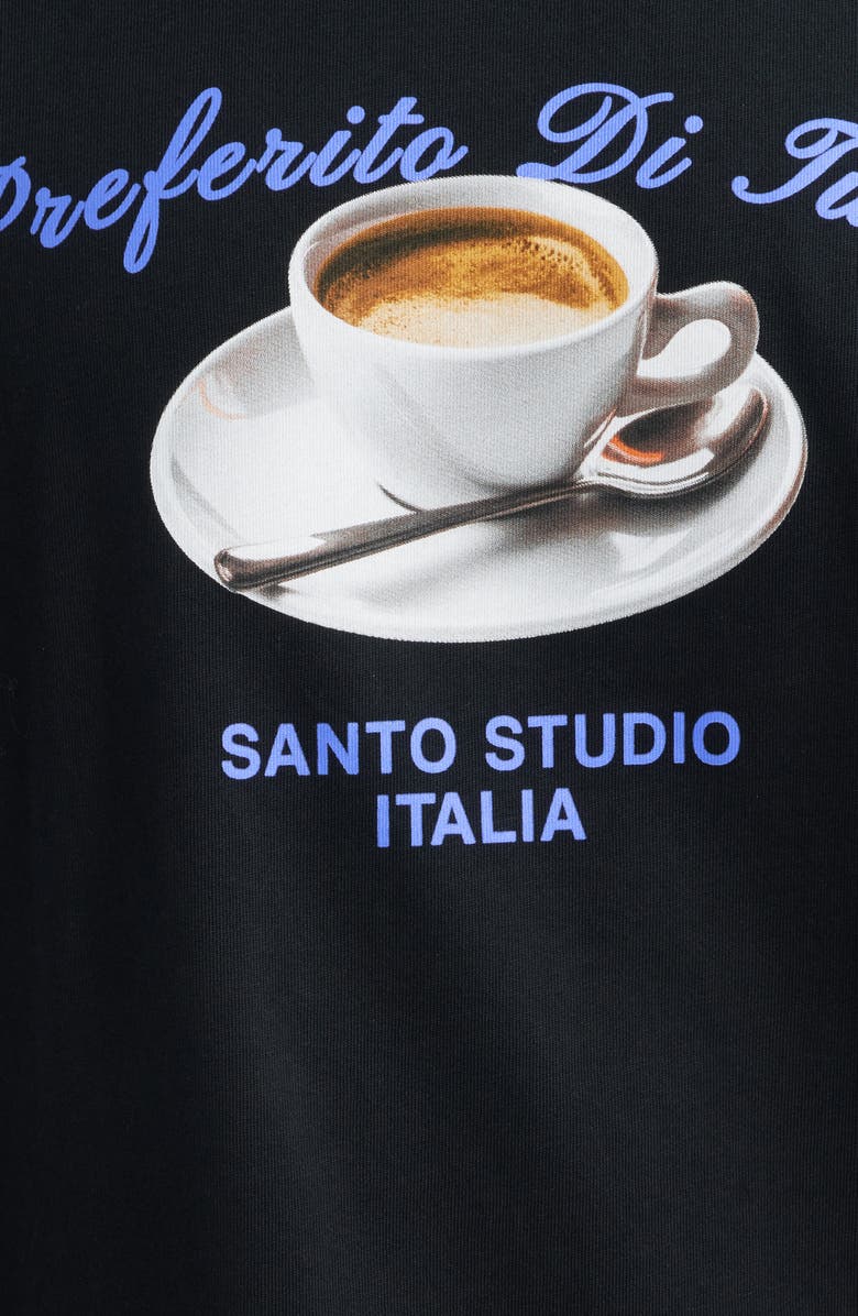 SANTO STUDIO Preferito Esperesso Drappo Graphic T-Shirt, Alternate, color, Black
