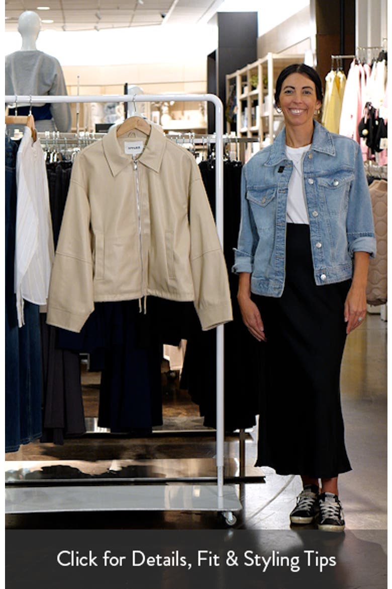 Ada Faux Leather Bomber Jacket video