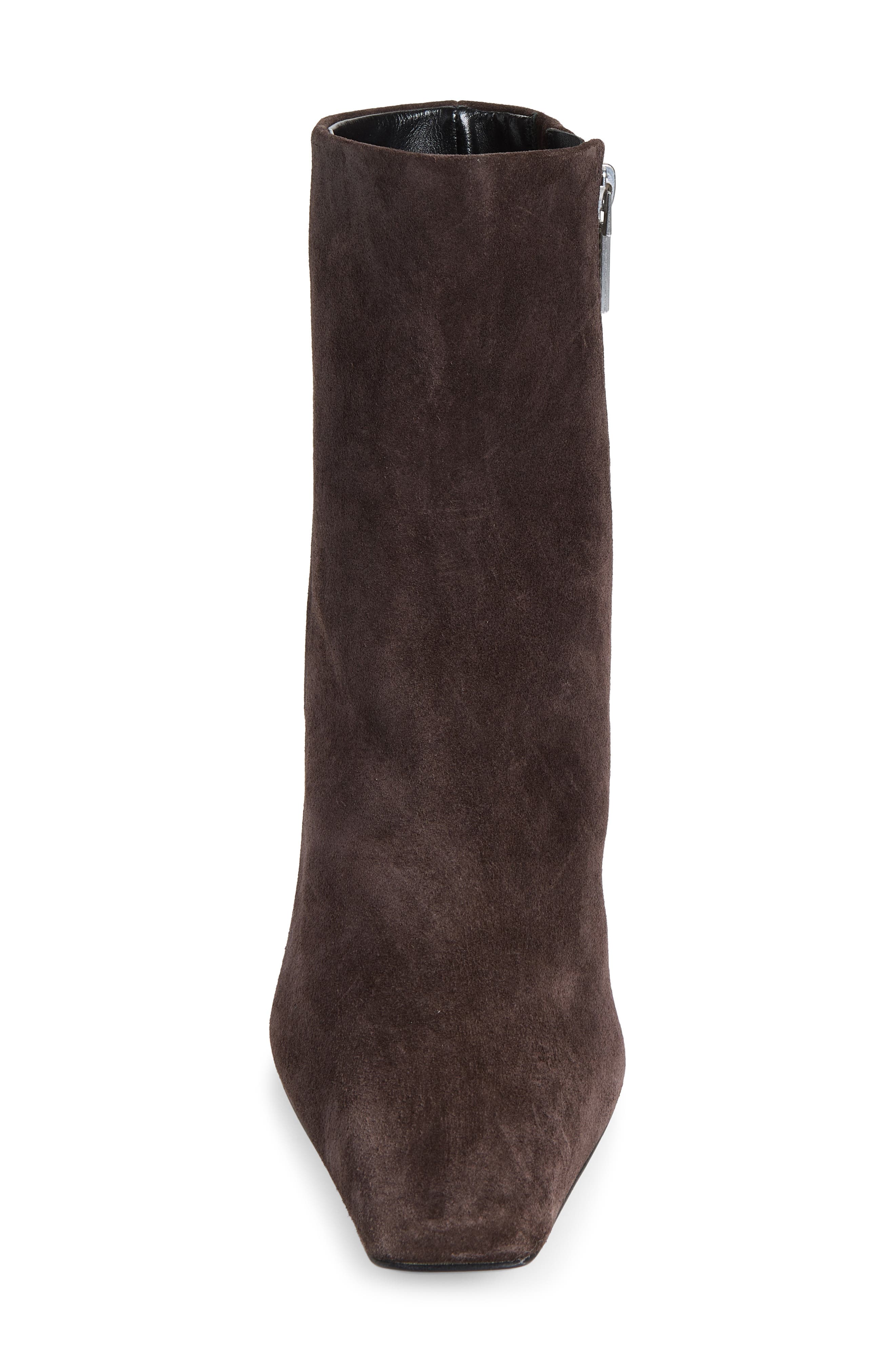 Kai Genuine Calf Hair Ankle Boot, Alternate, color, DARK CHOCOLATE SUEDE