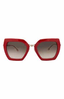 53mm Geometric Sunglasses