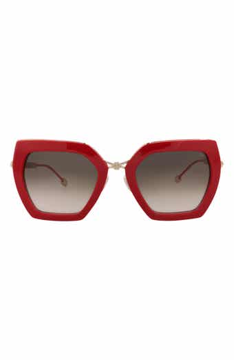 53mm Geometric Sunglasses