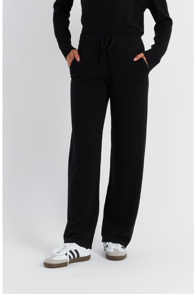 Wide Leg Snoopy Track Pants, Main, color, Black