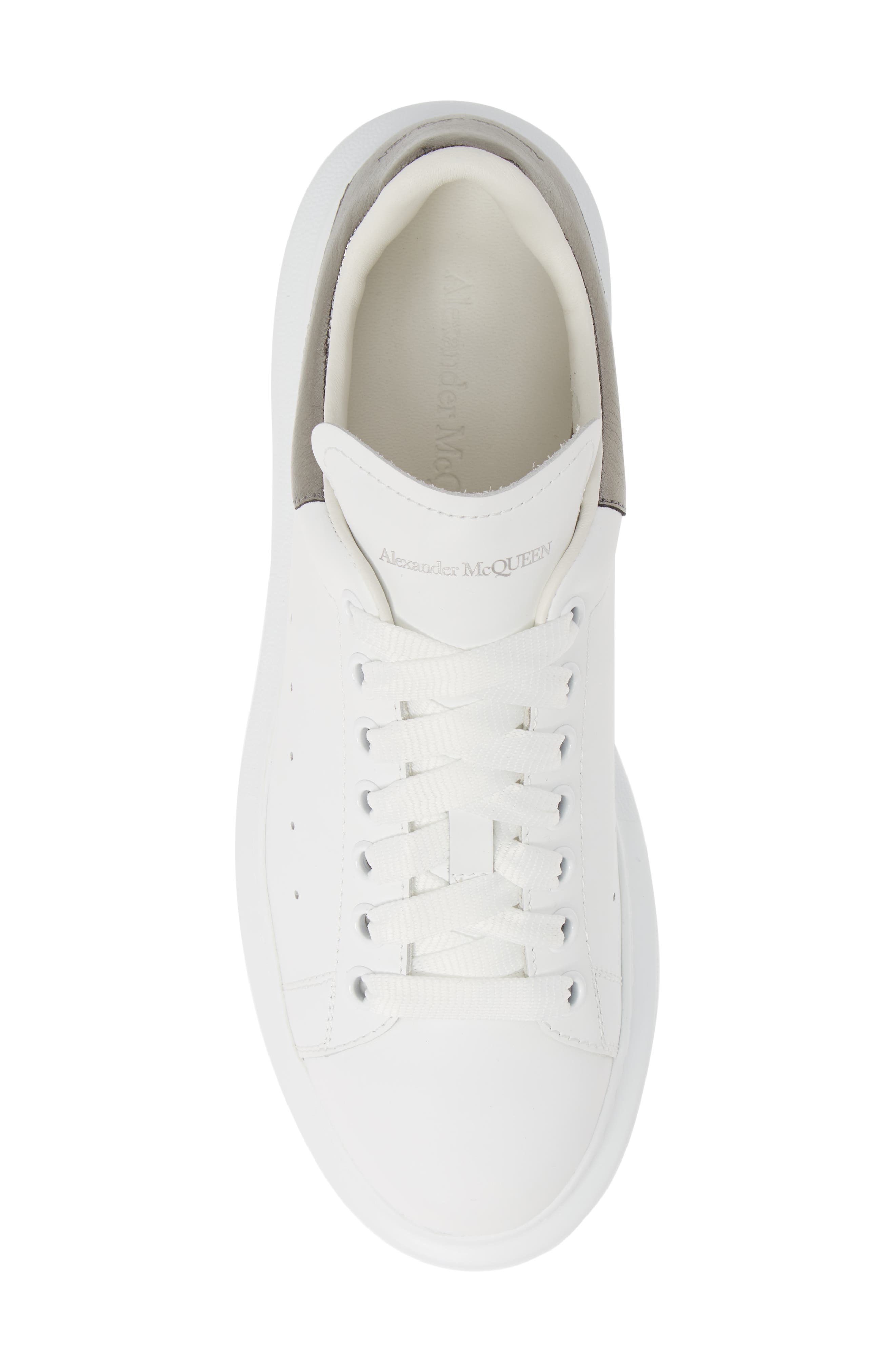 McQueen Oversized Sneaker, Alternate, color, White/ Black Pearl