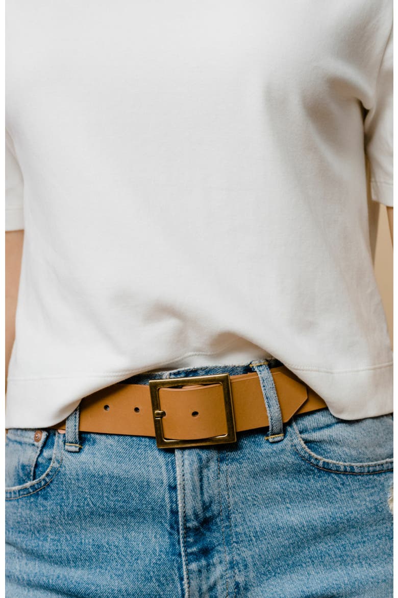 Carolina Belt, Alternate, color, Cognac