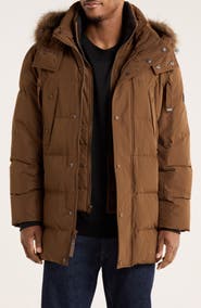 Andrew Marc Gattaca Faux Fur Trim Parka