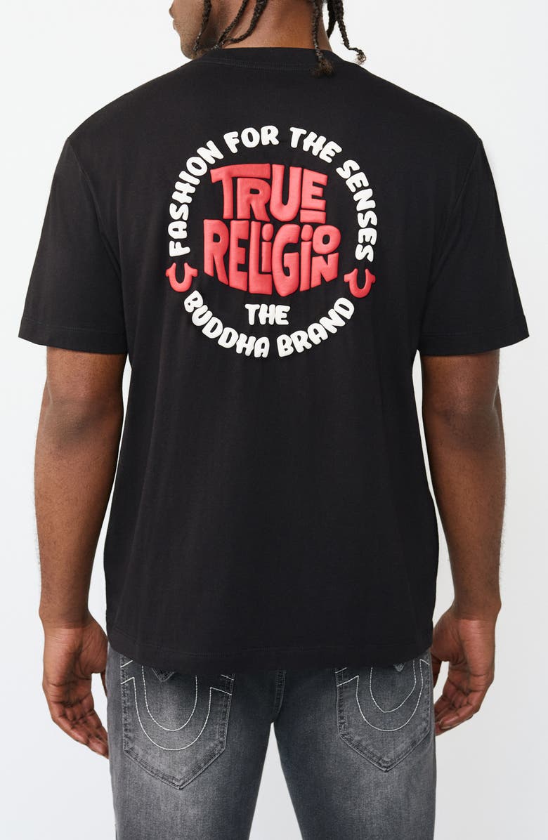 True Religion Burger Logo Tee, Alternate, color, 
