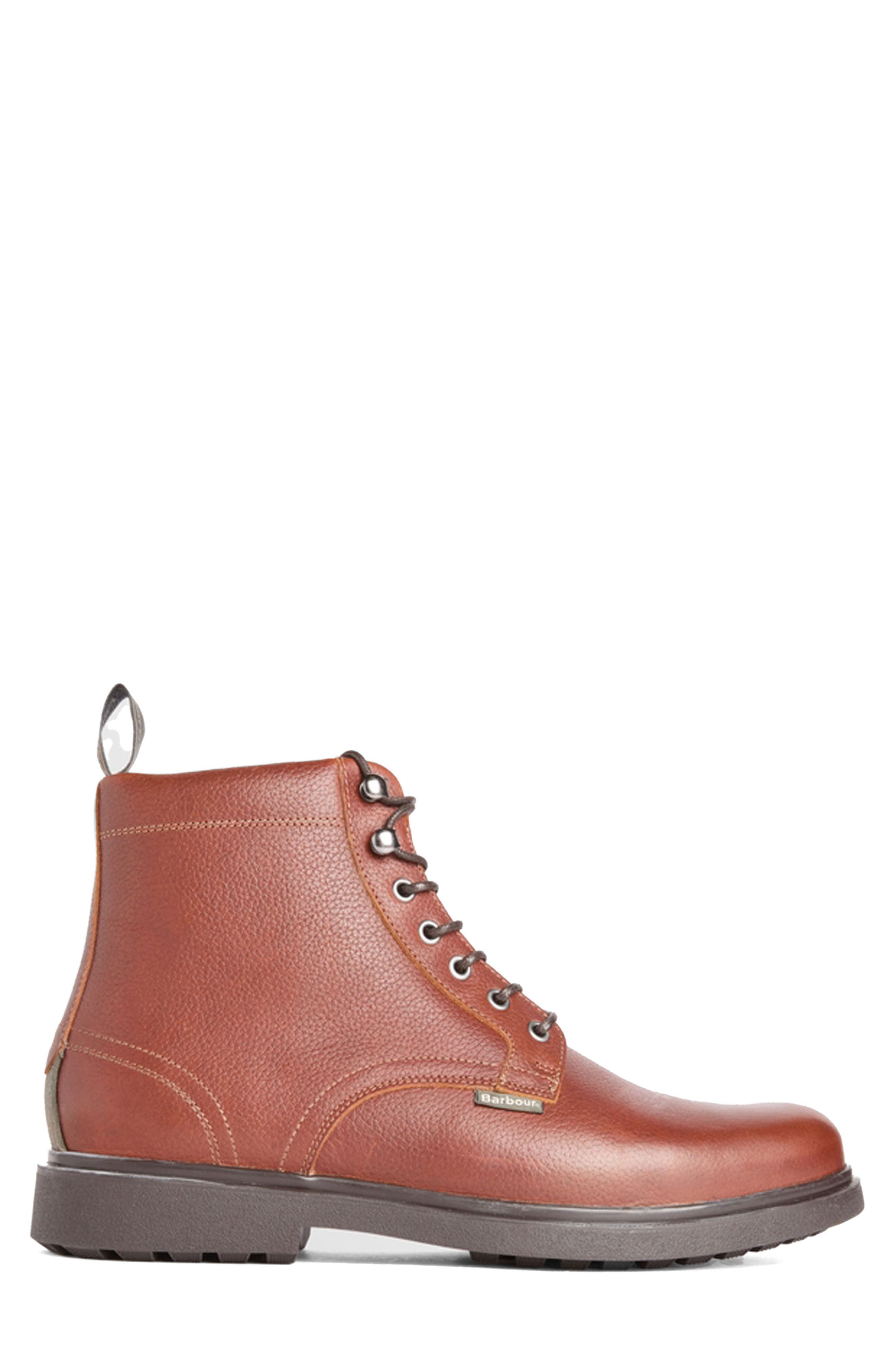 Bellister Leather Derby Boot, Alternate, color, CHESTNUT BROWN
