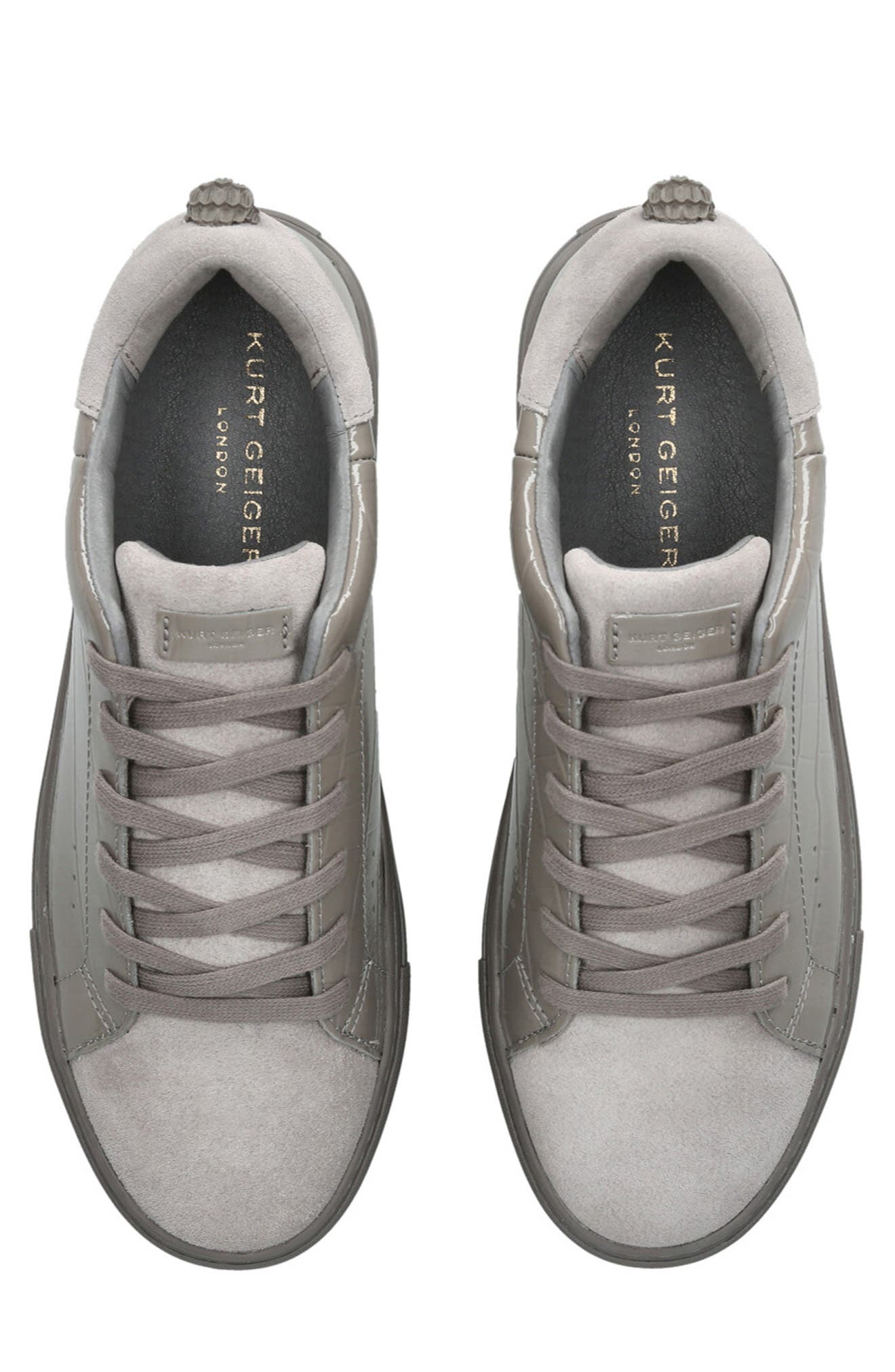 Kurt Geiger London Laney Croc Embossed Sneaker, Alternate, color, 