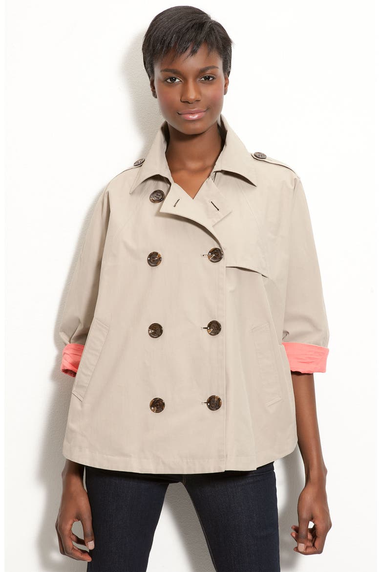 Double Breasted Cape, Main, color, TAN