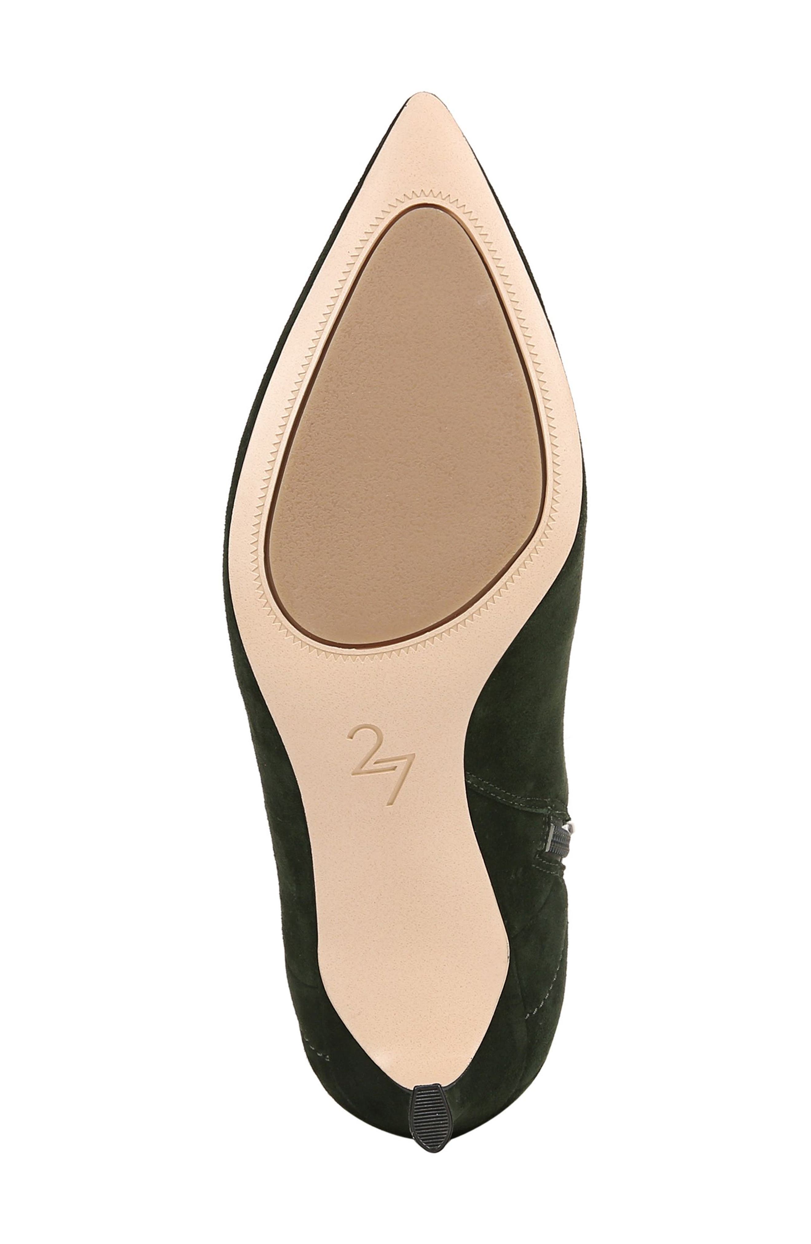 27 EDIT Naturalizer Falencia Knee High Pointed Toe Boot, Alternate, color, Pine Needle Green Suede