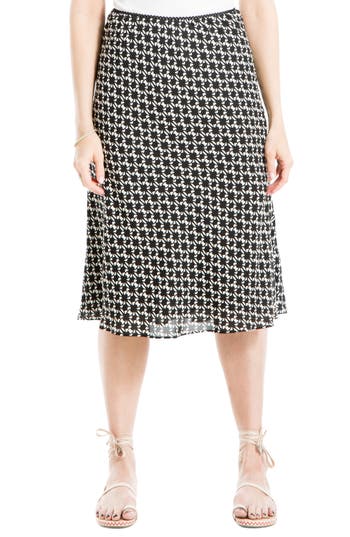 MAX STUDIO MAX STUDIO PRINTED SATIN MIDI SKIRT