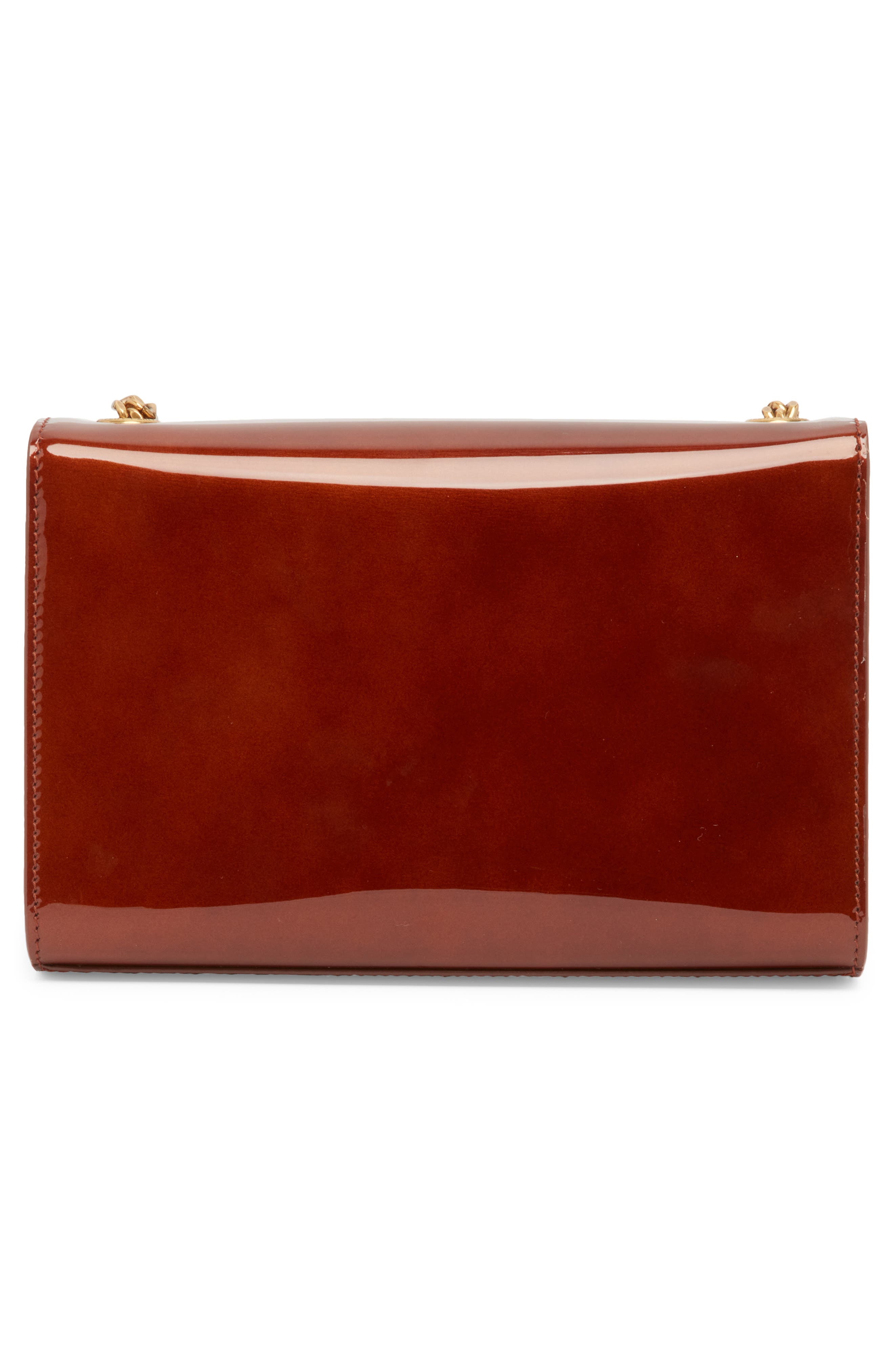 Saint Laurent Small Kate Patent Leather Shoulder Bag, Alternate, color, 