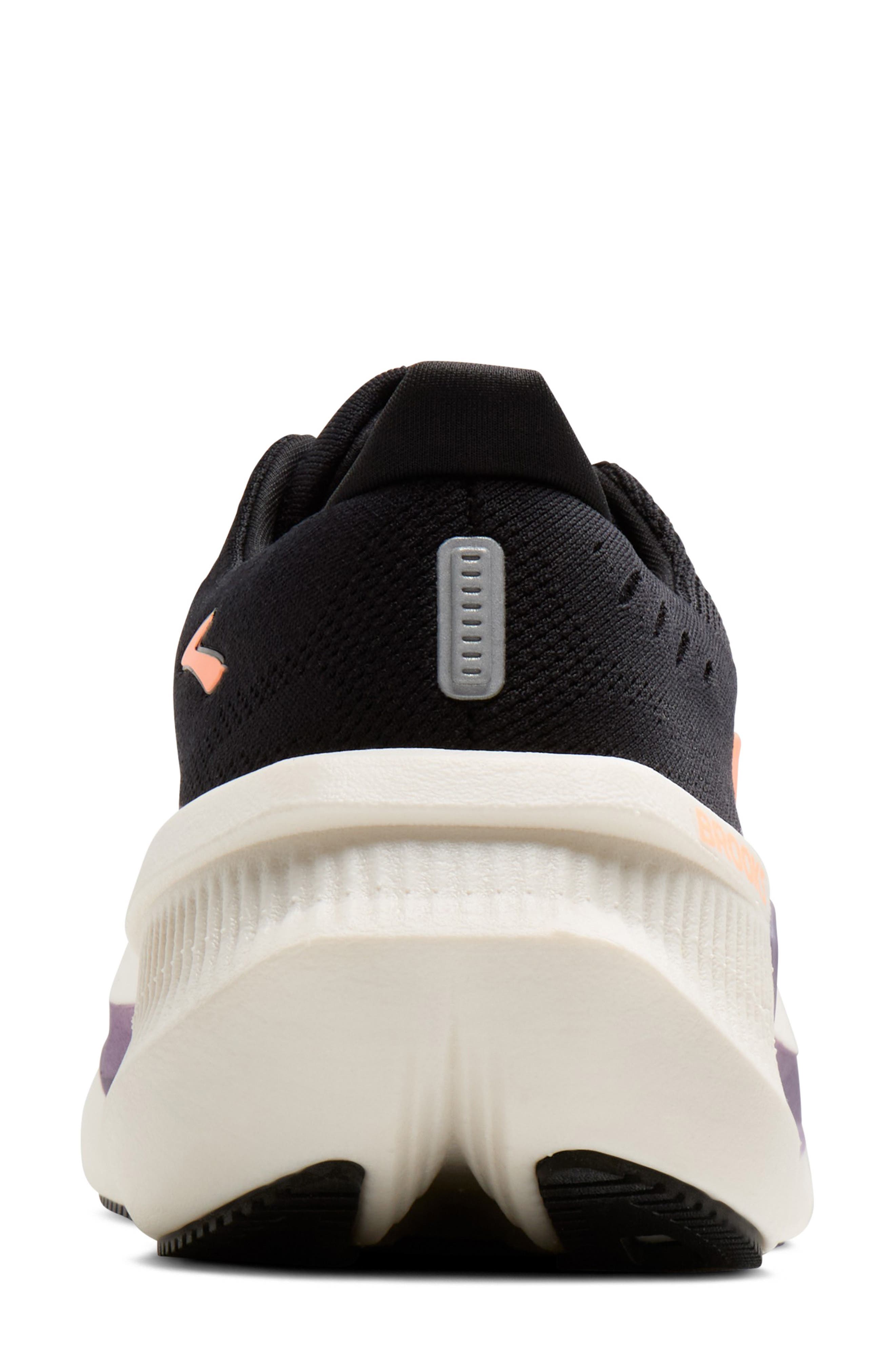 Brooks Glycerin Max 2 Hybrid Running Shoe, Alternate, color, Black/ Peach/ Clear