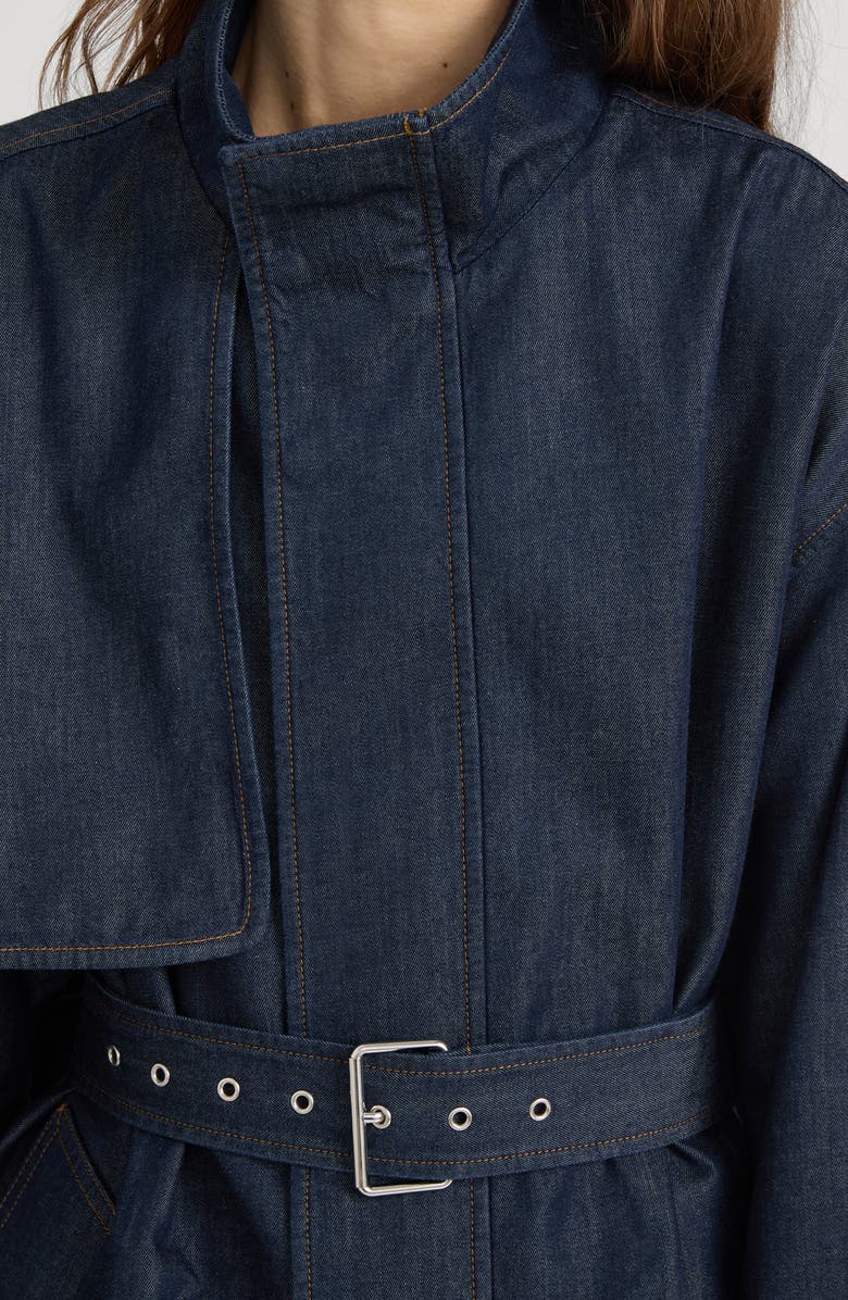 FRAME The Denim Short Field Trench, Alternate, color, Rinse