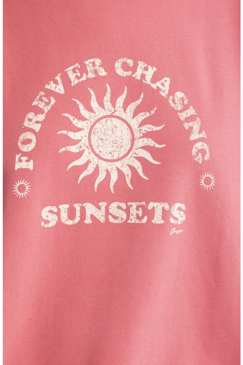 Ever Salsa Club Graphic Cotton Sweatshirt, Alternate, color, RASPBERRY RED