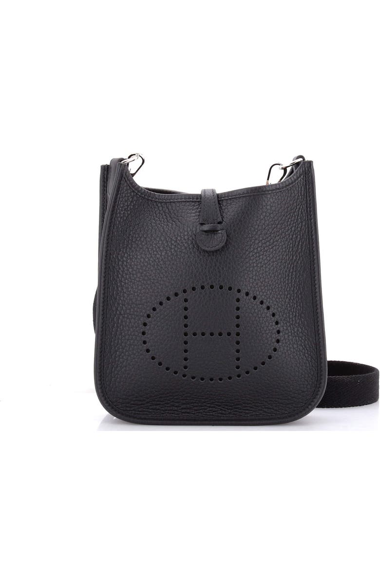 Pre-Owned Hermes Long Strap Evelyne Bag Clemence TPM, Main, color, Noir