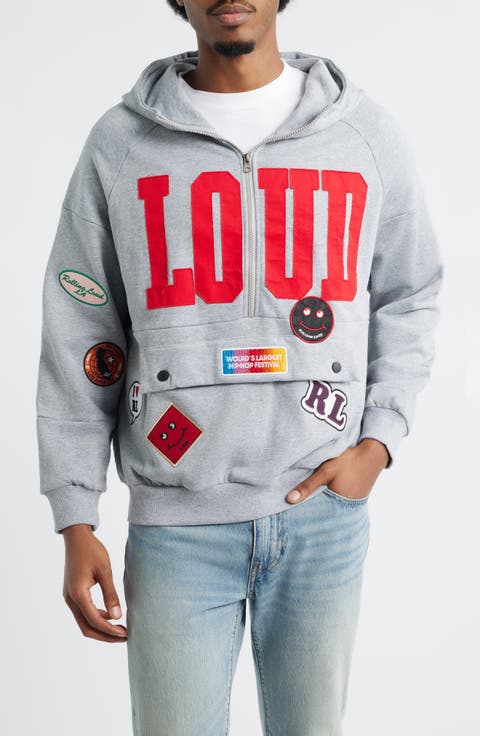 Patched Up Half Zip Hoodie