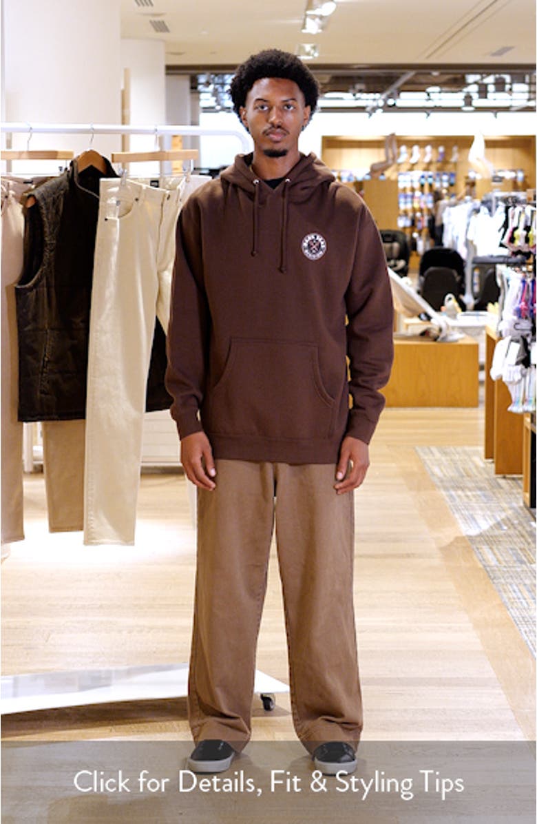 Time Teller Logo Graphic Fleece Hoodie, sales video thumbnail