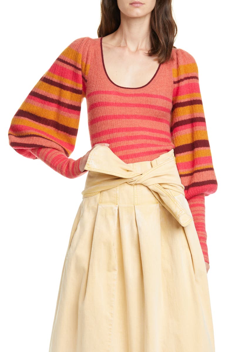 Ulla Johnson Kariana Stripe Cashmere Sweater, Main, color,
