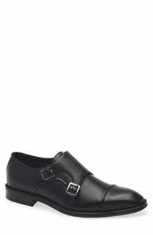 BOSS Derrek Cap Toe Two Buckle Monk Shoe