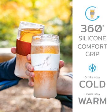 Beer FREEZE Cooling Cup Set of 2