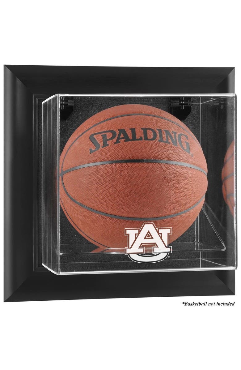 FANATICS AUTHENTIC Auburn Tigers Black Framed Wall-Mountable Basketball Display Case, Main, color, 