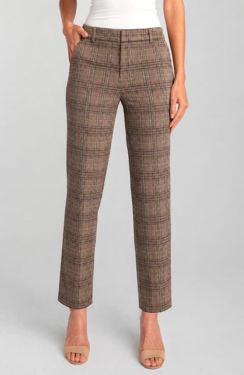 Kelsey Plaid Knit Trousers