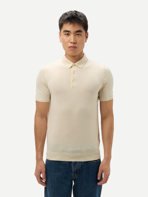 Cashmere Silk Polo Shirt