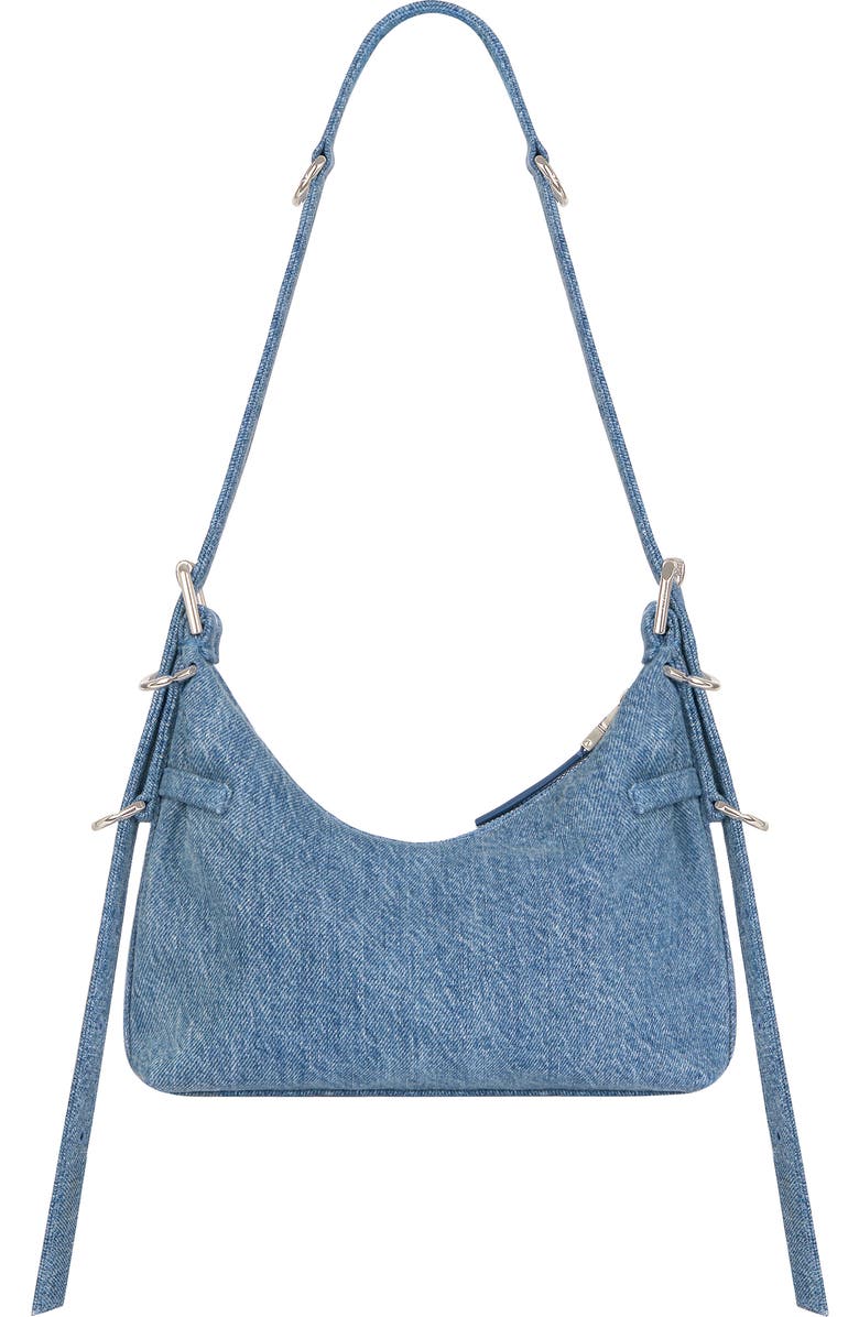 Givenchy Mini Voyou Denim Hobo, Alternate, color,
