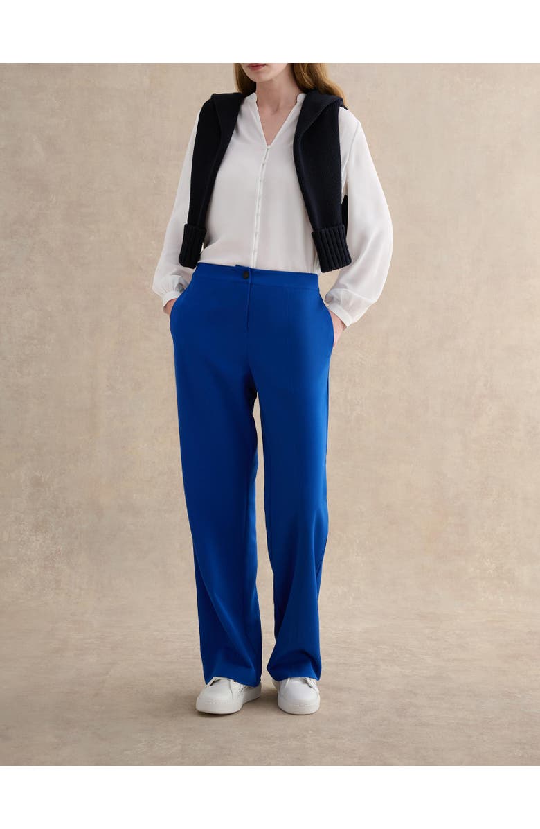 HOBBS LONDON Martine Relaxed Tailored Trousers, Main, color, True Blue