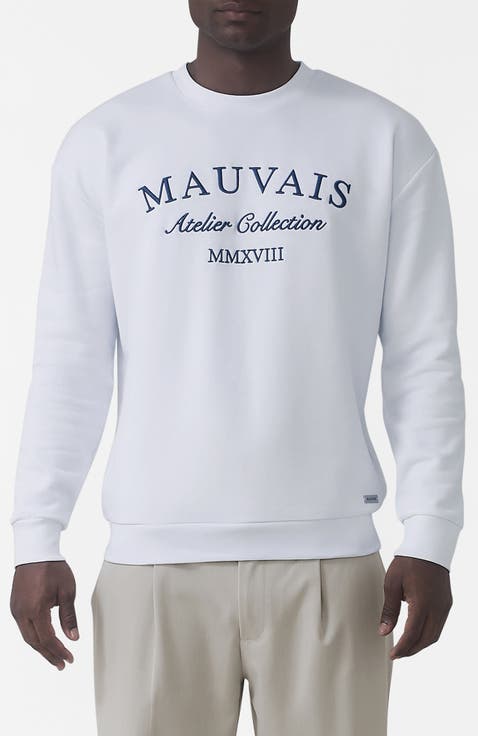 Ricamo Regular Logo Crew Sweatshirt