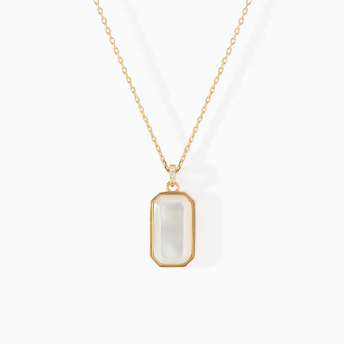 Ora Ana The Tessa Tag Necklace In Gold